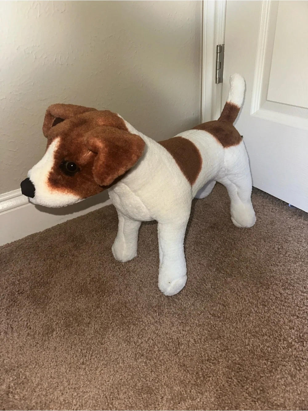 Jack Russel Plush Brown & White Dog Stuffed Animal - Melissa and Doug
